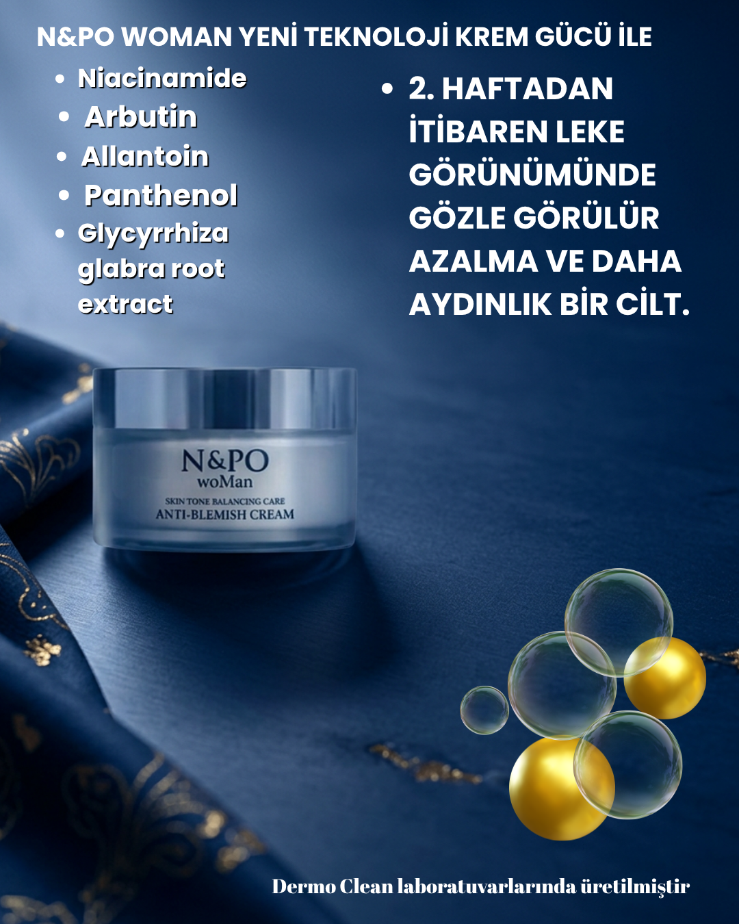 N&PO woMan Leke Karşıtı ve Aydınlatıcı Cilt Bakım Kremi