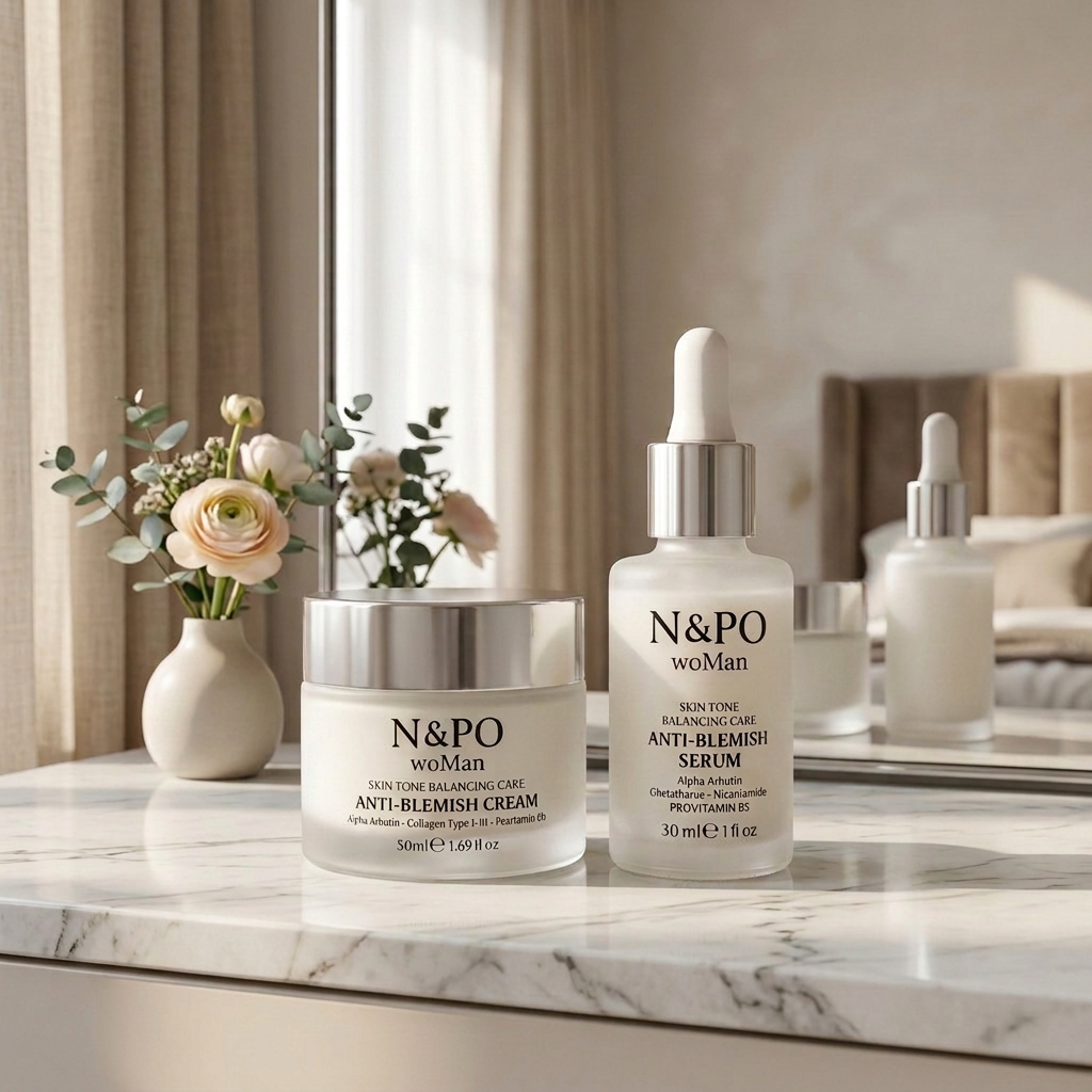 N&PO woMan Leke Karşıtı Krem + 3-O Ethyl Ascorbic Acid Serum 2’li Set
