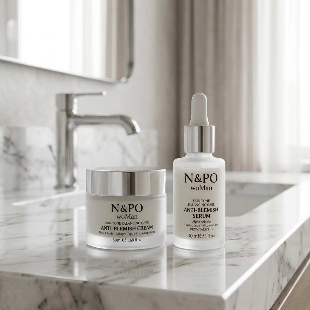 N&PO woMan Leke Karşıtı Krem + 3-O Ethyl Ascorbic Acid Serum 2’li Set