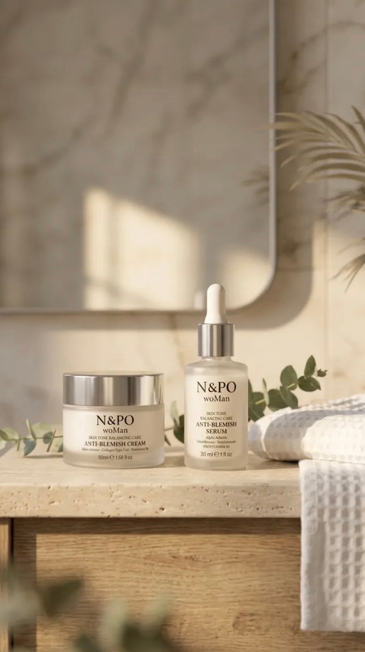 N&PO woMan Leke Karşıtı Krem + 3-O Ethyl Ascorbic Acid Serum 2’li Set