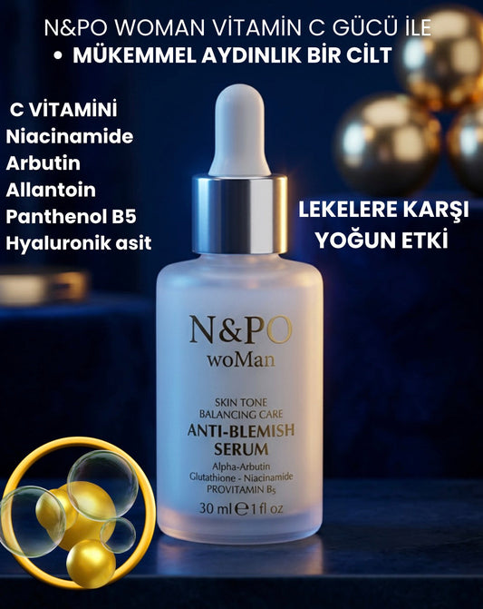 N&PO woMan 3-O Ethyl Ascorbic Acid (Stabil C Vitamini) Aydınlatıcı Serum