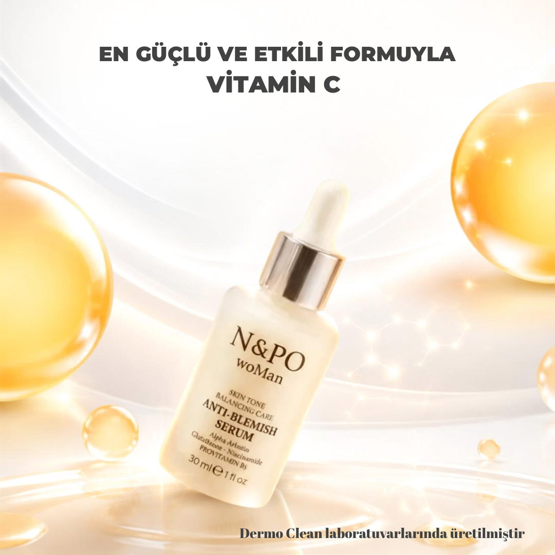 N&PO woMan 3-O Ethyl Ascorbic Acid (Stabil C Vitamini) Aydınlatıcı Serum