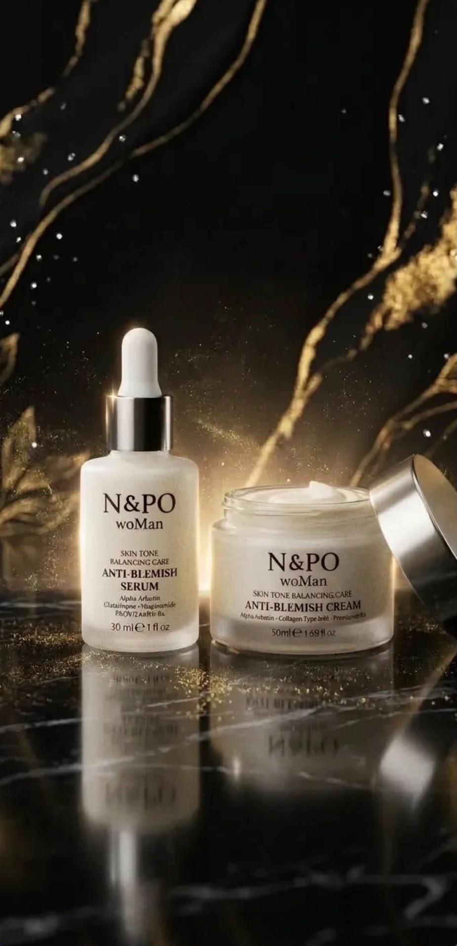 N&PO woMan Leke Karşıtı Bakım Seti (Krem + 2x Serum)
